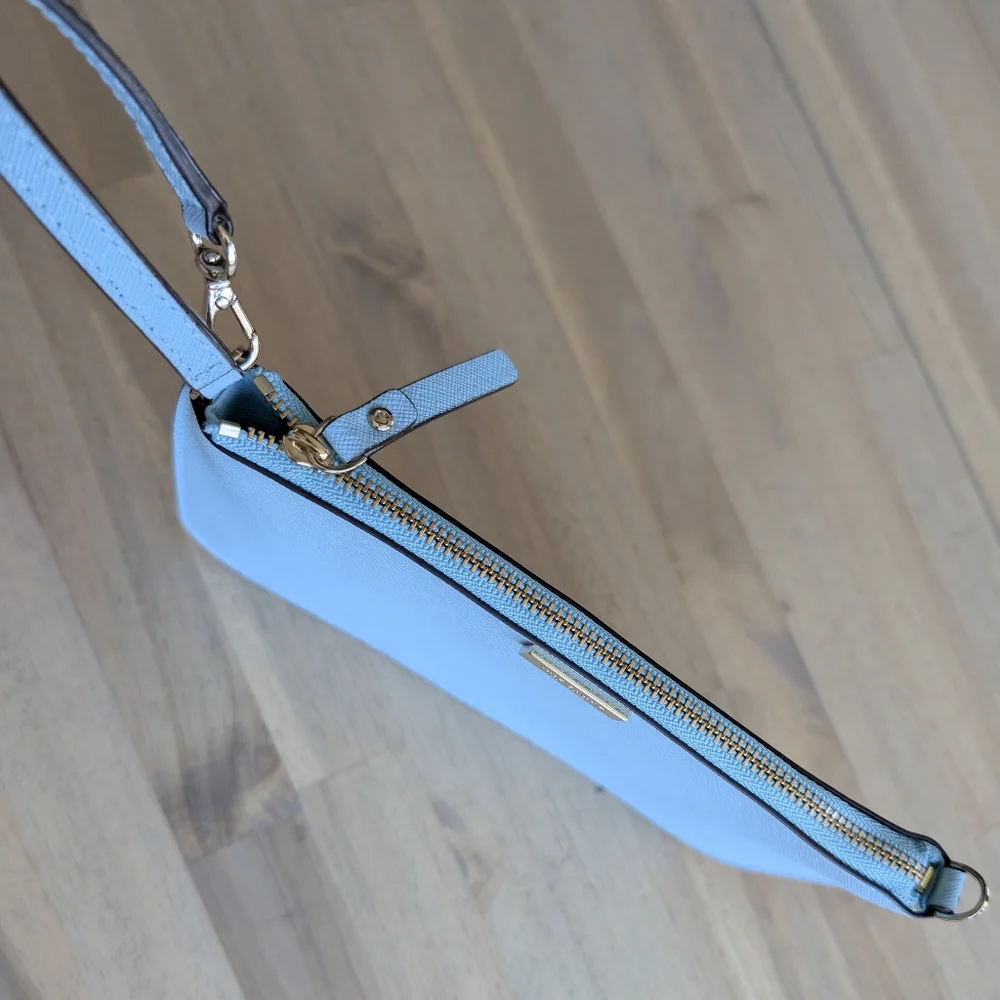 Kate Spade Blue‎ Leather Mini Wristlet/Purse | Excellent Condition